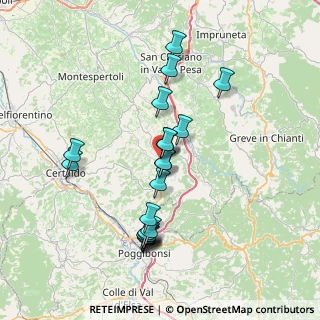 Mappa Viale 2 Giugno, 50028 Tavarnelle Val di Pesa FI, Italia (7.2435)