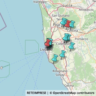 Mappa Piazza Francesco Ferrucci, 57122 Livorno LI, Italia (9.30389)