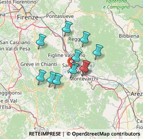 Mappa Via Castellina, 52022 San Giovanni Valdarno AR, Italia (10.25182)