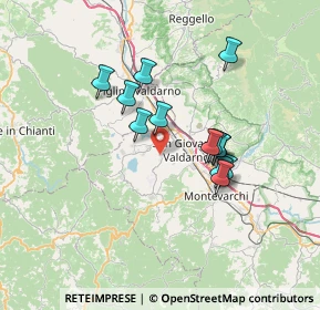 Mappa Via Castellina, 52022 San Giovanni Valdarno AR, Italia (5.87385)