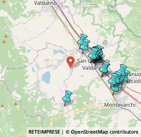 Mappa Via Castellina, 52022 San Giovanni Valdarno AR, Italia (3.7095)