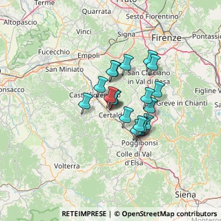 Mappa Via Maria Enriques Agnoletti, 50052 Certaldo FI, Italia (9.80895)