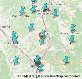 Mappa Via Benedetto Naldini, 50028 Tavarnelle Val di Pesa FI, Italia (10.2455)
