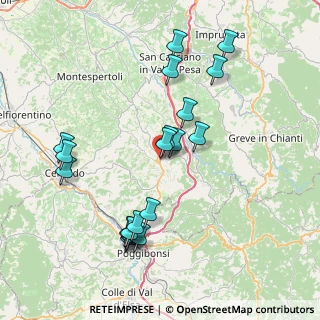 Mappa Via Benedetto Naldini, 50028 Tavarnelle Val di Pesa FI, Italia (8.3495)