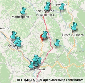 Mappa Via Roma, 50028 Tavarnelle Val di Pesa FI, Italia (9.617)
