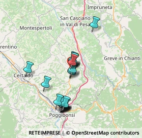 Mappa Via Roma, 50028 Tavarnelle Val di Pesa FI, Italia (6.7415)