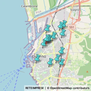 Mappa Via Mario Magnozzi, 57122 Livorno LI, Italia (1.38714)