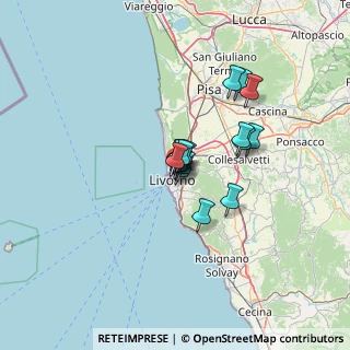Mappa Via Mario Magnozzi, 57122 Livorno LI, Italia (8.28375)
