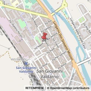 Mappa Via Napoli, 1, 52027 San Giovanni Valdarno, Arezzo (Toscana)