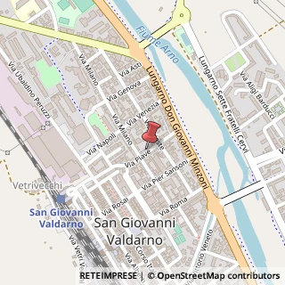 Mappa Via Piave, 78, 52027 San Giovanni Valdarno, Arezzo (Toscana)