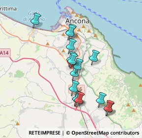 Mappa Via Rossa Guido, 60131 Ancona AN, Italia (3.37188)