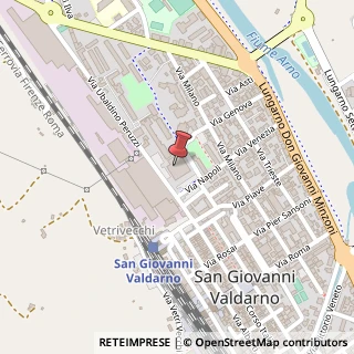 Mappa Via Napoli, 21, 52027 San Giovanni Valdarno, Arezzo (Toscana)