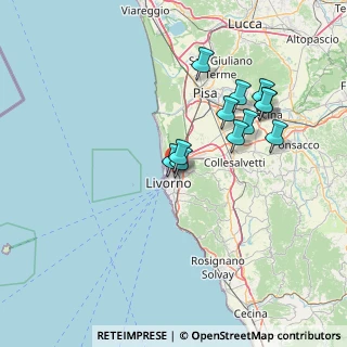 Mappa V.Firenze Cimiteri Comunali, 57122 Livorno LI, Italia (13.56583)