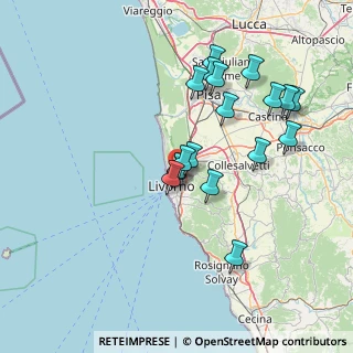 Mappa V.Firenze Cimiteri Comunali, 57122 Livorno LI, Italia (14.30222)