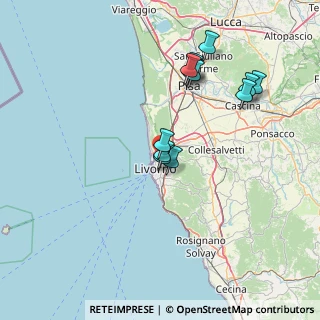 Mappa V.Firenze Cimiteri Comunali, 57122 Livorno LI, Italia (14.04417)