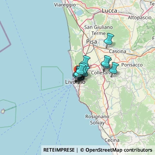 Mappa V.Firenze Cimiteri Comunali, 57122 Livorno LI, Italia (5.88643)
