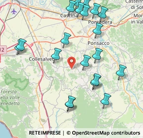 Mappa Via Bugallo, 56040 Crespina Lorenzana PI, Italia (9.528)