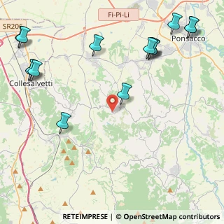 Mappa Via Bugallo, 56040 Crespina Lorenzana PI, Italia (6.18667)