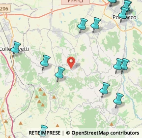 Mappa Via Bugallo, 56040 Crespina Lorenzana PI, Italia (6.18133)