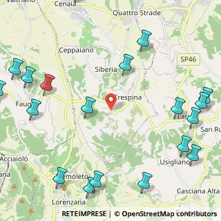 Mappa Via Bugallo, 56040 Crespina Lorenzana PI, Italia (3.387)