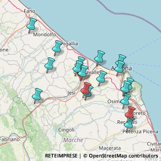 Mappa Via Sardegna, 60030 Monsano AN, Italia (15.635)