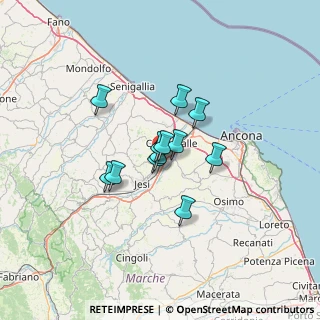 Mappa Via Sardegna, 60030 Monsano AN, Italia (8.6175)
