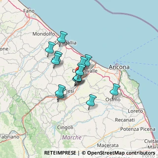 Mappa Via Sardegna, 60030 Monsano AN, Italia (9.81)