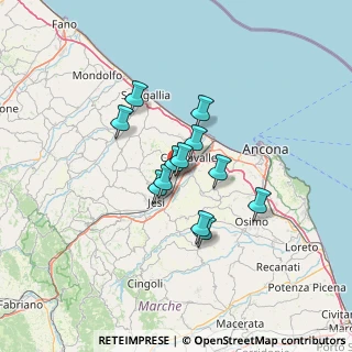 Mappa Via Sardegna, 60030 Monsano AN, Italia (9.59333)