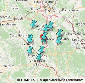 Mappa CANTINA, 50028 Tavarnelle Val di Pesa FI, Italia (9.185)