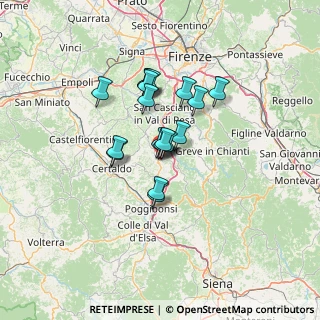 Mappa CANTINA, 50028 Tavarnelle Val di Pesa FI, Italia (9.57778)