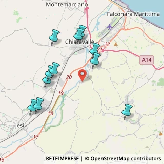 Mappa Via Ferruccio Parri, 60020 Agugliano AN, Italia (4.38182)