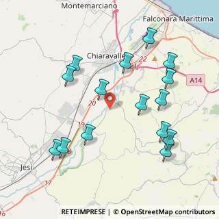 Mappa Via Ferruccio Parri, 60020 Agugliano AN, Italia (4.43667)