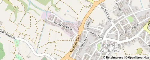 Mappa Tavarnelle Val di Pesa