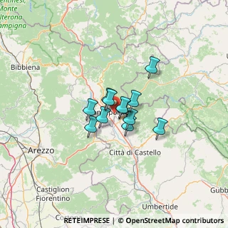 Mappa Via Massimo Inghirami, 52037 Sansepolcro AR, Italia (7.24167)