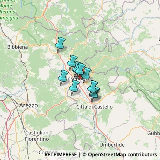 Mappa Via Massimo Inghirami, 52037 Sansepolcro AR, Italia (7.14583)