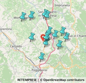 Mappa Via dell'Artigianato, 50028 Tavarnelle Val di Pesa FI, Italia (5.80286)