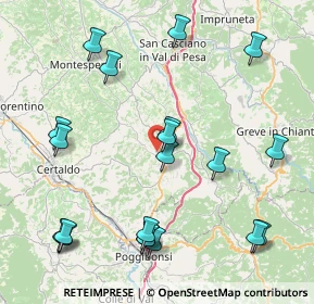 Mappa Via dell'Artigianato, 50028 Tavarnelle Val di Pesa FI, Italia (10.0375)