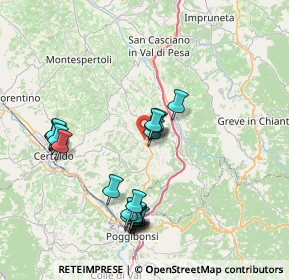 Mappa Via dell'Artigianato, 50028 Tavarnelle Val di Pesa FI, Italia (7.9725)