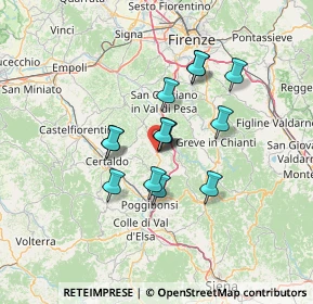 Mappa Via dell'Artigianato, 50028 Tavarnelle Val di Pesa FI, Italia (10.27429)