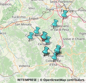 Mappa Montebello Fraille, 50052 Certaldo FI, Italia (10.69857)