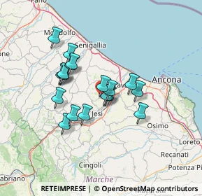 Mappa Via Giovanni Falcone, 60030 Monsano AN, Italia (11.16556)