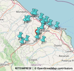 Mappa Via Giovanni Falcone, 60030 Monsano AN, Italia (11.76875)