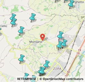 Mappa Via Giovanni Falcone, 60030 Monsano AN, Italia (3.2575)