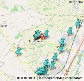 Mappa Via Giovanni Falcone, 60030 Monsano AN, Italia (2.228)