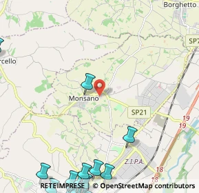 Mappa Via Giovanni Falcone, 60030 Monsano AN, Italia (4.009)