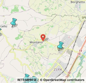 Mappa Via Giovanni Falcone, 60030 Monsano AN, Italia (4.3215)