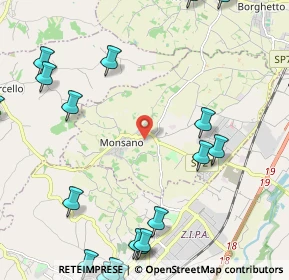 Mappa Via Giovanni Falcone, 60030 Monsano AN, Italia (3.289)