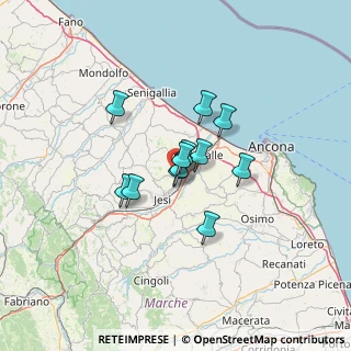 Mappa Via Emilia Romagna, 60030 Monsano AN, Italia (8.5075)
