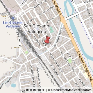 Mappa Corso Italia,  12, 52027 San Giovanni Valdarno, Arezzo (Toscana)