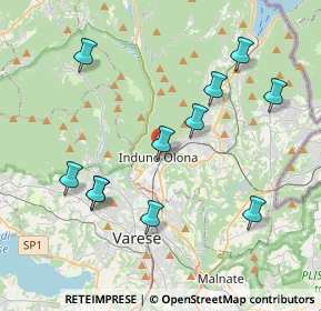 Mappa Via Gian Pietro Porro Strada Statale, 21056 Induno Olona VA, Italia (4.05455)